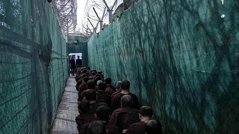 Islamic State militants at al-Karkh prison in Baghdad after being transferred from Syria.