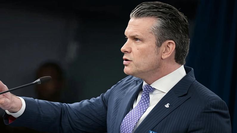 Pete Hegseth, the Pentagon chief, on Tuesday.
