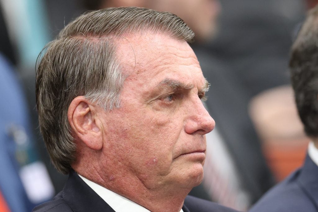 O ex-presidente Jair Bolsonaro condenado a 27 anos de prisão por golpe de Estado. Foto: Antonio Augusto/STF