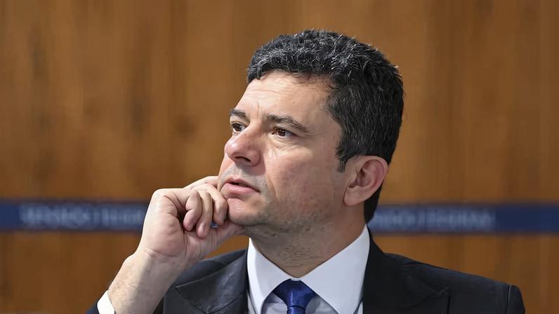 O senador Sergio Moro, em imagem de arquivo — Foto: Edilson Rodrigues/Agência Senado