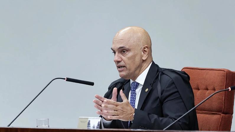 Ministro Alexandre de Moraes , relator na Ação Penal na terceira Sessão do julgamento do caso Marielle Franco no STF. Foto: Rosinei Coutinho/STF