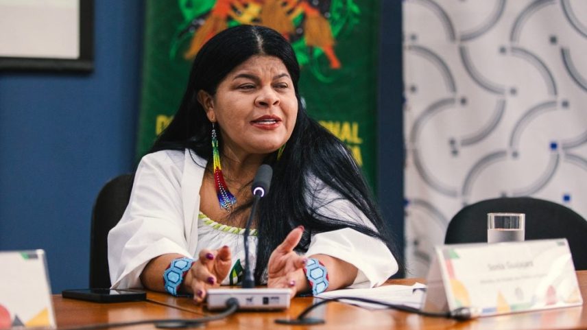 A ministra dos Povos Indígenas, Sônia Guajajara. Foto: Washinton Costa/MPI