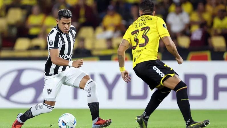 Matheus Martins fez o gol do Botafogo em Guayaquil (Foto: Vítor Silva/Botafogo)