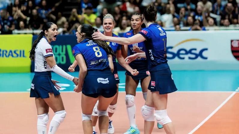 Minas defende a liderança nos dois últimos compromissos pela fase classificatória da Superliga Feminina (Foto: Hedgard Moraes/Minas Tênis Clube)
