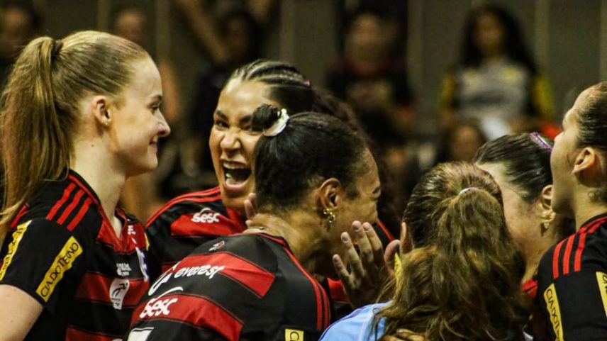 Sesc RJ Flamengo vence Mackenzie e avança aos playoffs da Superliga Feminina na liderança (Foto: ulliana Nascimento / CRF)