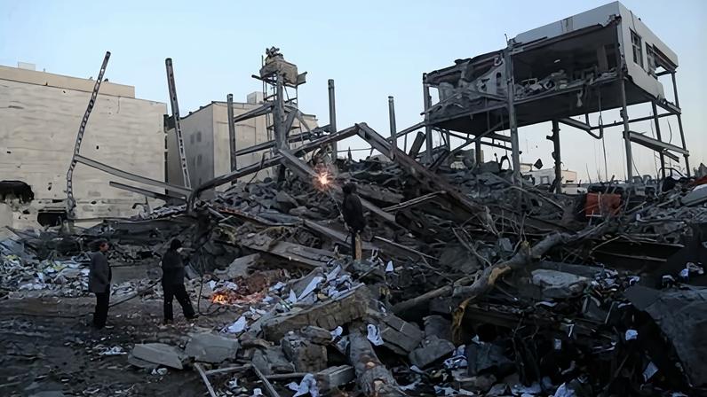 The aftermath of Israeli and US airstrikes in Tehran on 2 March 2026.