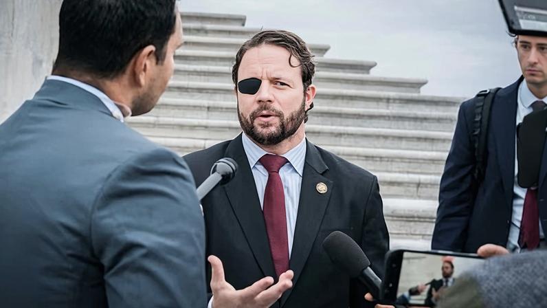 Representative Dan Crenshaw of Texas on the steps of the US Capitol on 18 December 2025.