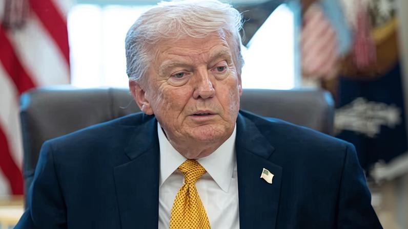 Donald Trump in the Oval Office of the White House, 16 March 2026.