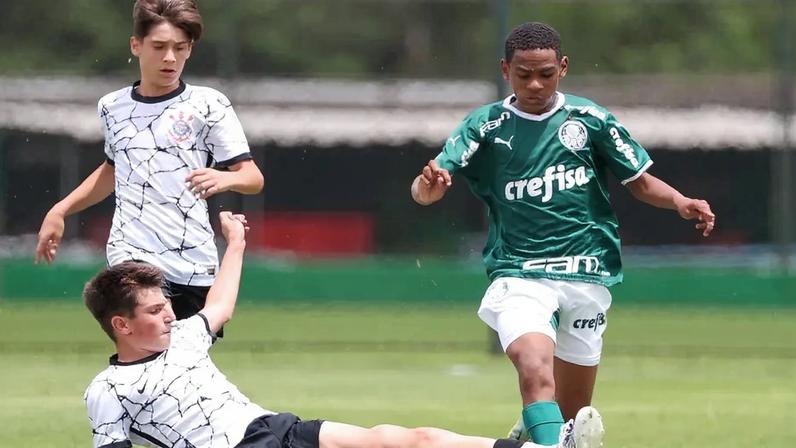 Palmeiras x Corinthians pelo sub-13 (Foto: Divulgação / Palmeiras)