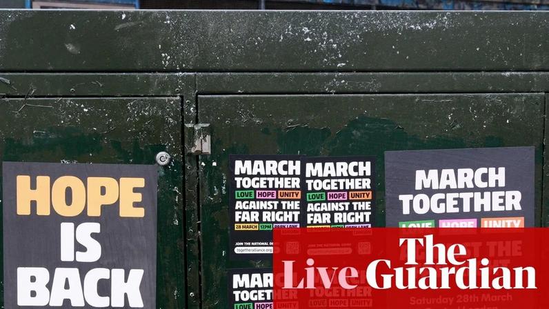 Centenas de milhares participam de marcha contra a extrema direita em Londres