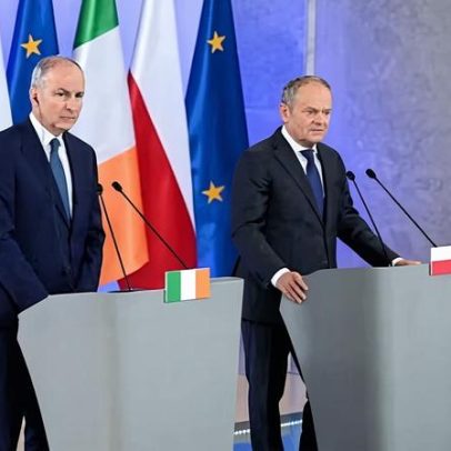Líderes polonês e irlandês condenam laços do ministro húngaro com a Rússia