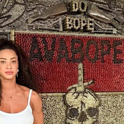 Ex-policial Aline Patriarca visita quartel do BOPE