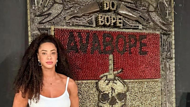 Aline Patriarca visita quartel do BOPE — Foto: Reprodução | Instagram