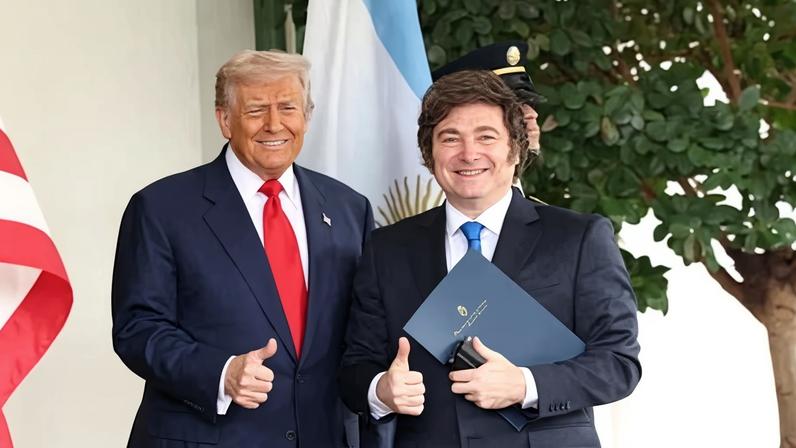 Donald Trump welcomes Argentina’s Javier Milei to the White House in October.