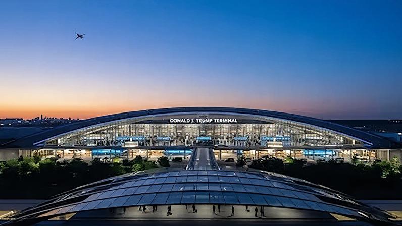 Bem-vindos ao Aeroporto Internacional Donald J. Trump, em Washington Dulles