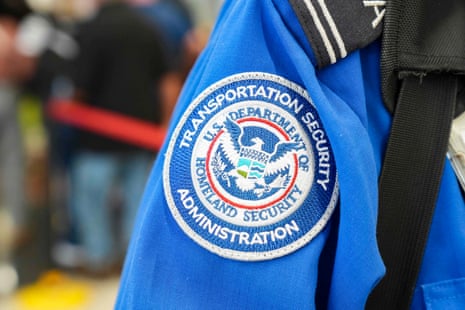 A round patch on a blue shirt