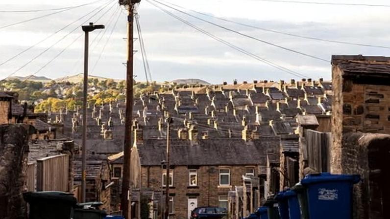 Town houses in Skipton, North Yorkshire. The average price of a home in the UK rose to £273,176 last month.