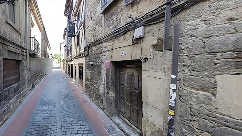 Vista de la calle Fuente en Miranda de Ebro (Burgos).