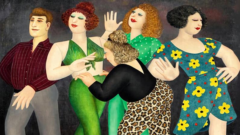 Retrospectiva de Beryl Cook mostra que há mais do que suas figuras icônicas