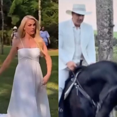 Ana Hickmann exibe dois vestidos de noiva em ensaio pré-wedding com Edu Guedes