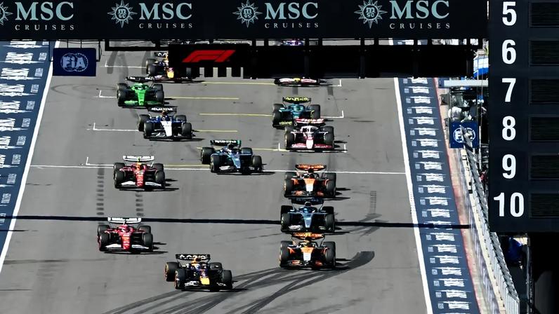Largada do GP dos EUA de Fórmula 1 2025 (Foto: Ronaldo Schemidt / AFP)