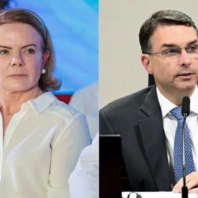 Juíza nega pedido de Gleisi para remover vídeo de Flávio em resposta a ministra