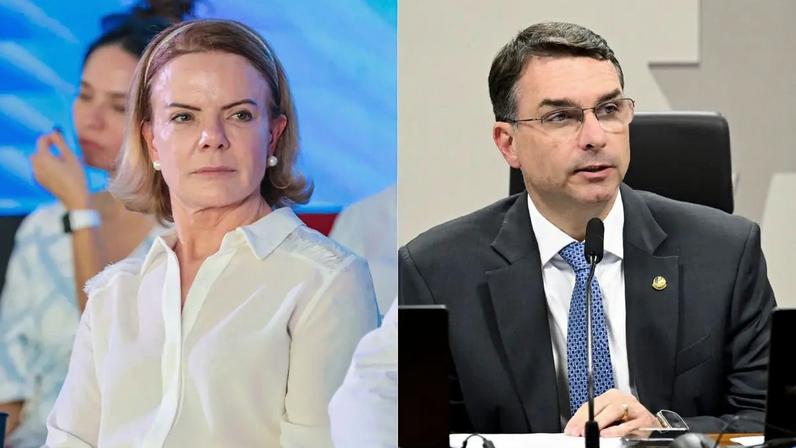 Juíza nega pedido de Gleisi para remover vídeo de Flávio em resposta a ministra