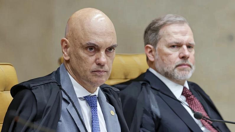Os ministros Alexandre de Moraes e Dias Toffoli, do Supremo Tribunal Federal. Foto: Rosinei Coutinho/STF