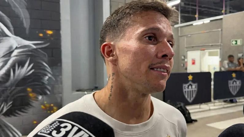 Bernard após Atlético x São Paulo (Foto: Artur Henrique / Lance!)