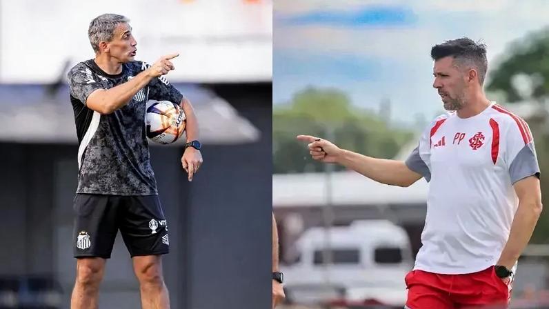 Santos x Internacional em duelo de recuperação no Brasileirão