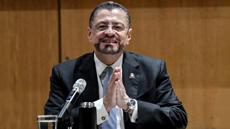 O presidente da Costa Rica, Rodrigo Chaves. Foto: Ezequiel Becerra/AFP