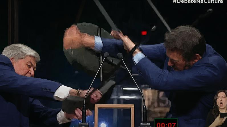 Justiça homologa acordo entre Datena e Pablo Marçal sobre agressão em debate