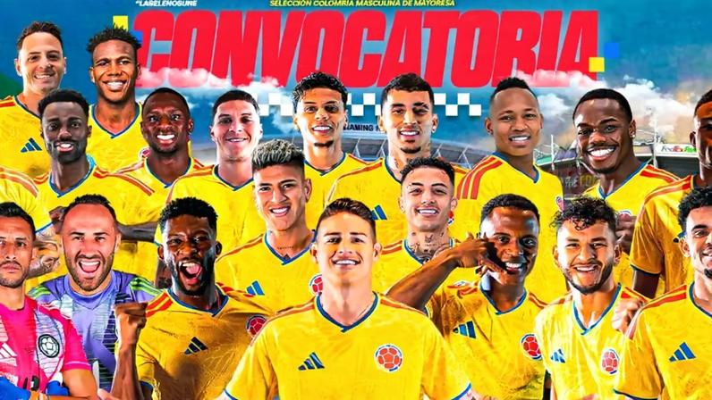 Convocação da seleção da Colômbia (Foto: Divulgação)
