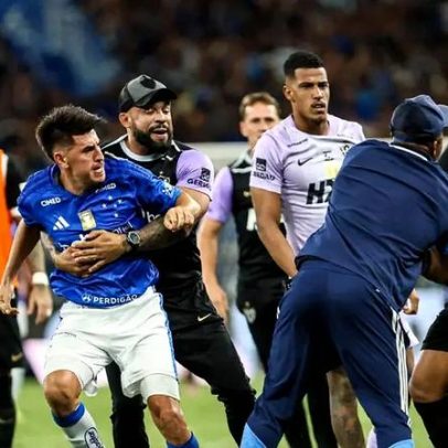 TJD define punição a Cruzeiro e Atlético-MG por pancadaria em clássico