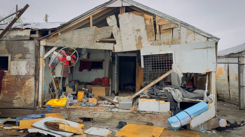 Debris lie at the site of a drug rehabilitation center destroyed in what the Taliban said was a Pakistani air strike in Kabul, Afghanistan, March 18, 2026. Picture taken with a mobile phone.