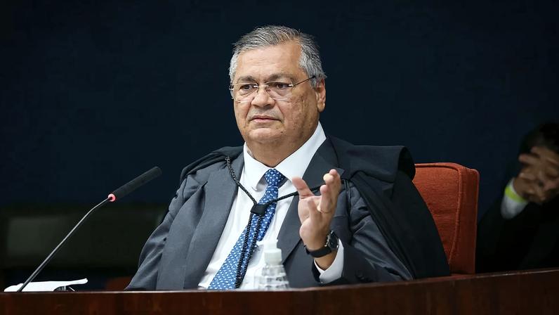 O ministro do STF Flávio Dino em 9 de setembro de 2025, no julgamento da trama golpista. Foto: Gustavo Moreno/STF