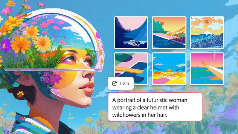 Just feed your images into the bot and it’ll try to mimic specific styles and aesthetics.