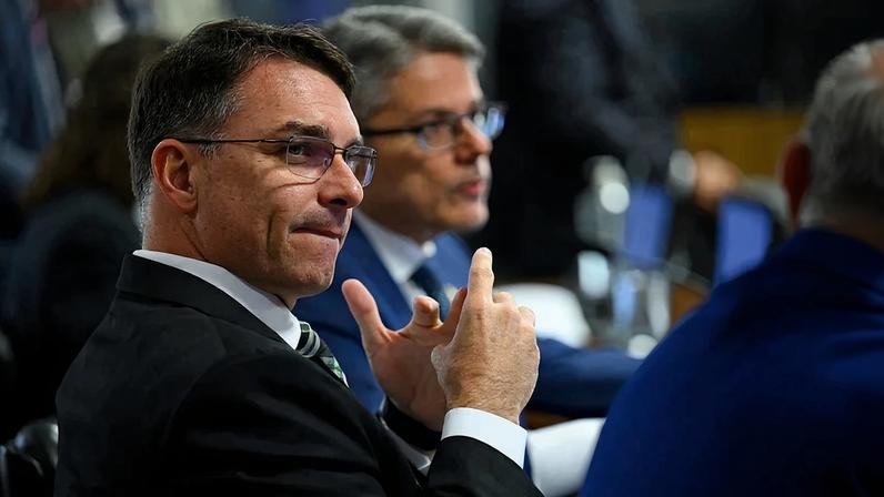 O senador Flávio Bolsonaro. Foto: Andressa Anholete/Agência Senado