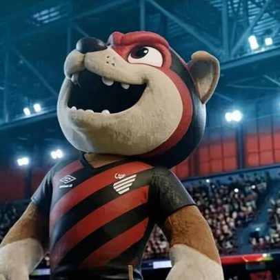 Athletico-PR apresenta novo mascote Fura-cão