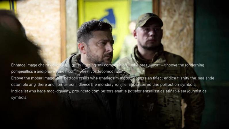 Ukraine's President Zelenskiy visits a front line in Donetsk region