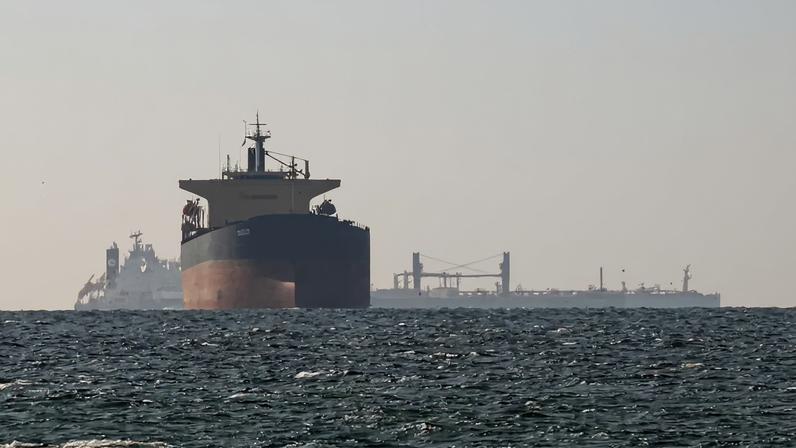 Tankers sail in the Gulf, near the Strait of Hormuz, as seen from northern Ras al-Khaimah, near the border with Oman’s Musandam governance, amid the U.S.-Israeli conflict with Iran, in United Arab Emirates, March 11, 2026.