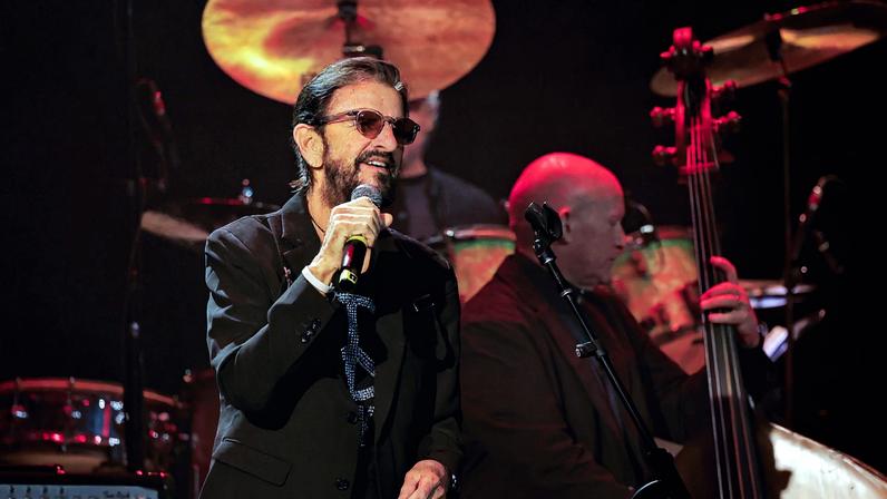 Ringo Starr performing at the Ryman Theater in Nashville in 2025.