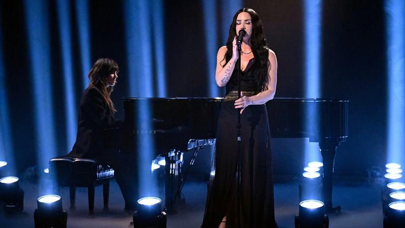 Demi Lovato performs on 'The Tonight Show.'
