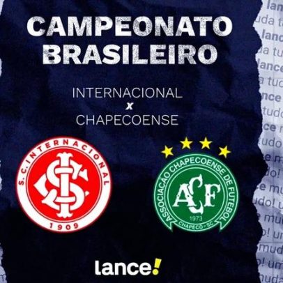 Internacional x Chapecoense: onde assistir, horário e prováveis titulares