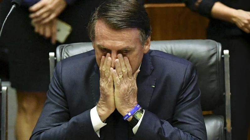 Jair Bolsonaro, ex-presidente condenado e preso pela trama golpista. Foto: Nelson ALMEIDA / AFP