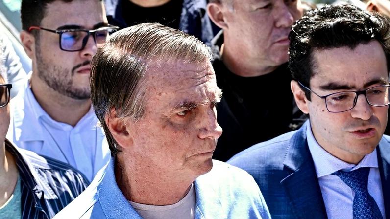 O ex-presidente Jair Bolsonaro, em 4 de maio de 2025. Foto: Evaristo Sá/AFP
