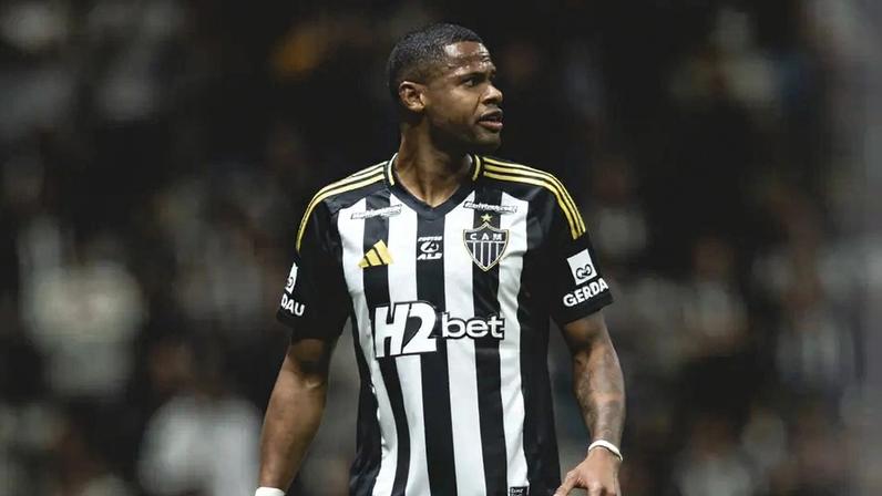 Júnior Santos pelo Atlético(Foto: Pedro Souza / Atlético)