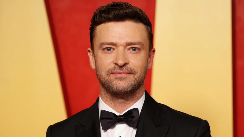 Justin Timberlake attends the Vanity Fair Oscars Party on March 10, 2024.