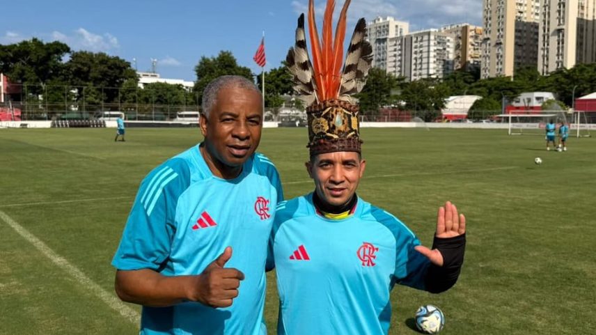 Lendas do Flamengo enfrentam Seleção Indígena do Brasil e das Américas