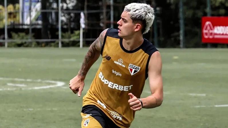 Lucca se recuperou de lesão na coxa (Foto: Fellipe Lucena / São Paulo FC)